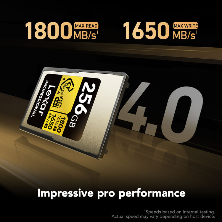 Lexar Professional Gold Series CFexpress 4.0 Type A Card 256GB