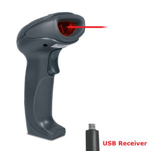 Load image into Gallery viewer, iBall WBS-650MV 2.4GHZ Wireless High-Speed 1D Barcode Scanner Reader, Plug-and-Play, High-Capacity Rechargeable Battery, Grey