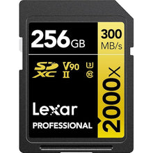 Load image into Gallery viewer, Lexar Professional 2000x SDXC UHS-II Card, Up to 300MB/s Read