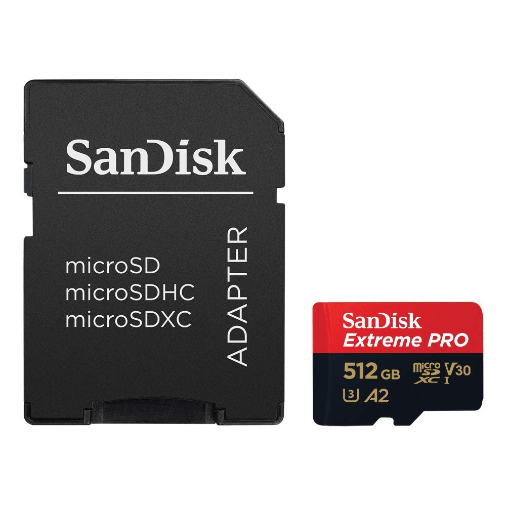 SanDisk 512GB Extreme Pro SDXC UHS-I U3 A2 V30 With Adaptor 170Mbps