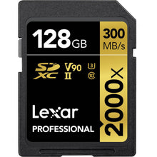 Load image into Gallery viewer, Lexar Professional 2000x SDXC UHS-II Card, Up to 300MB/s Read