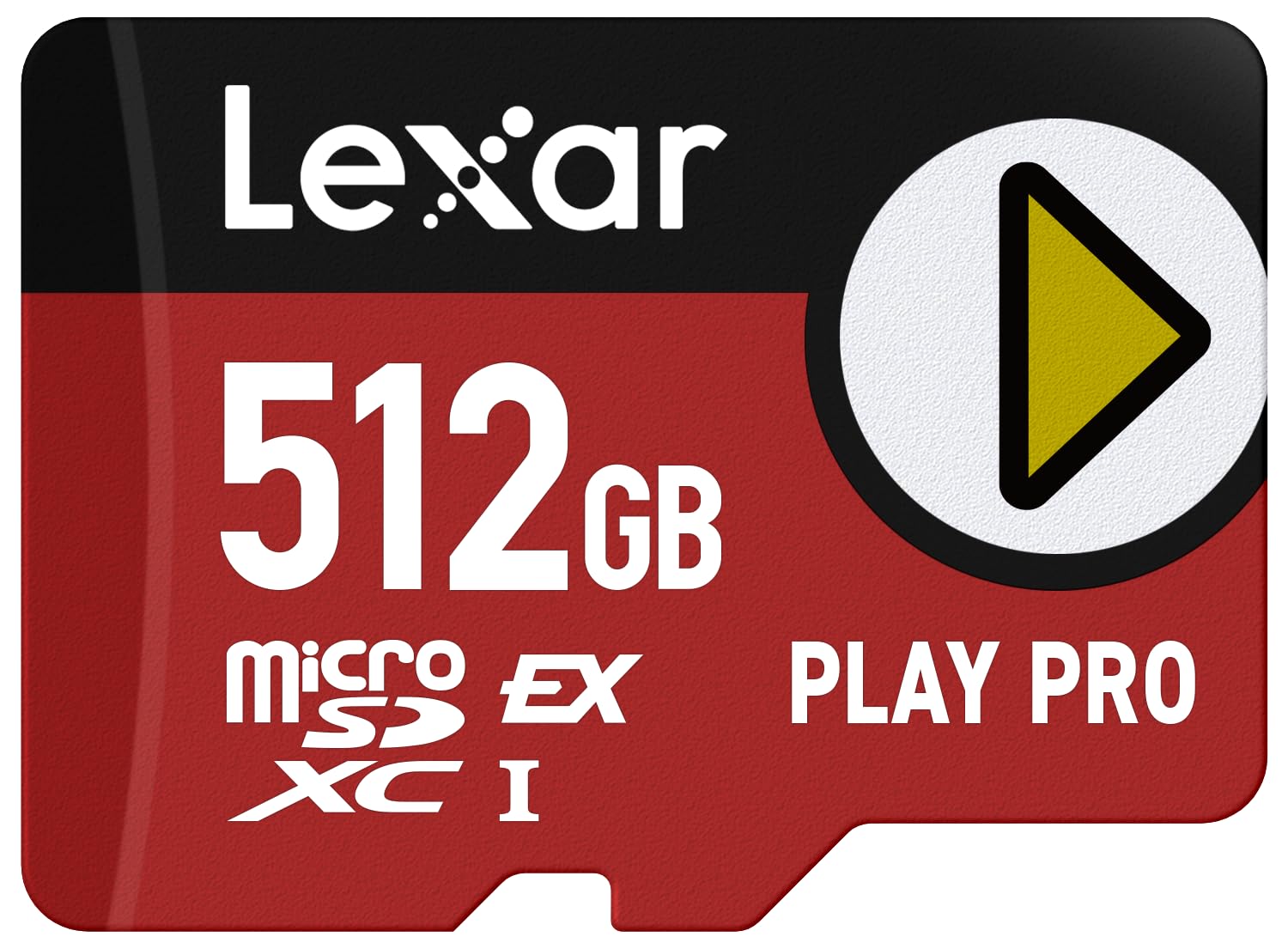 Lexar 512GB Play PRO microSDXC Express Card, UHS-I, C10, U3, V30
