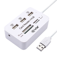 Load image into Gallery viewer, EVM ALL IN ONE USB 2.0 CARD READER + USB HUB
