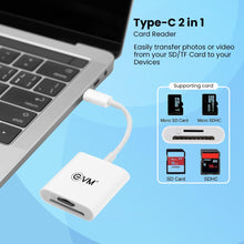 Load image into Gallery viewer, EVM TYPE-C 2 IN 1 CARD READER