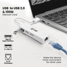 Load image into Gallery viewer, EVM USB TO USB 2.0 & 100M NETWORK CARD