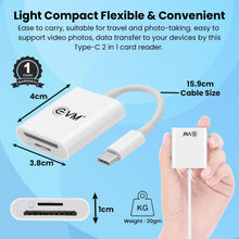 Load image into Gallery viewer, EVM TYPE-C 2 IN 1 CARD READER