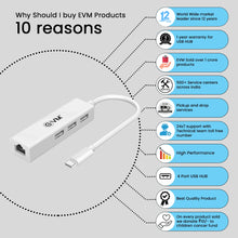 Load image into Gallery viewer, EVM TYPE-C TO USB 2.0 & 100M NETWORK CARD