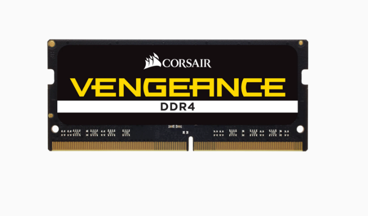 CORSAIR MEMORY VENGEANCE (CMSX8GX4M1A3200C22) 8GB, DDR4, 3200 MHZ, C-22, SODIMM MEMORY