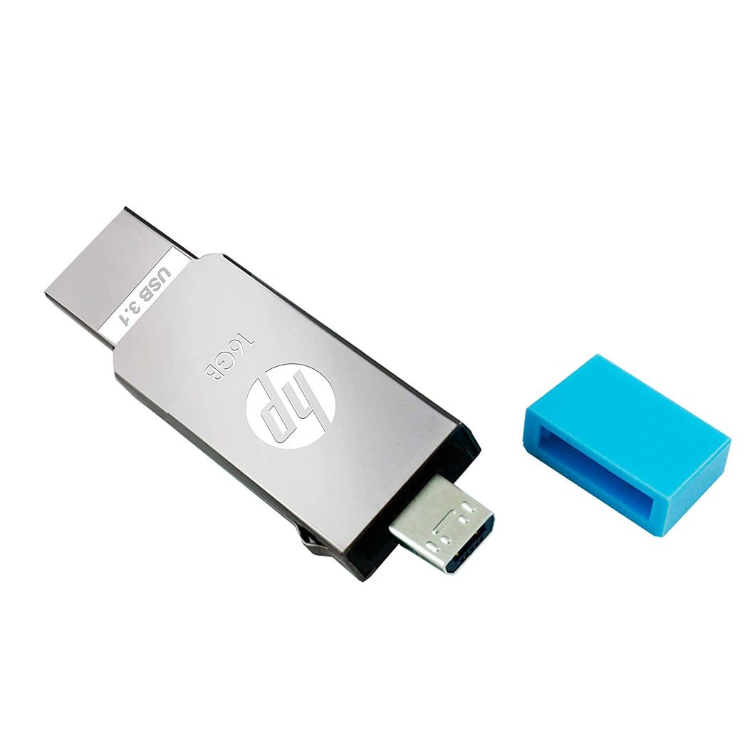 HP 3.1 Micro OTG Flash Drive -X302 (Sliver)