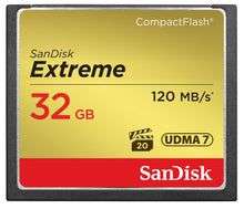 Load image into Gallery viewer, SanDisk Extreme CompactFlash Memory Card UDMA 7 Speed Up To 120MB/s