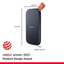 Load image into Gallery viewer, SanDisk Portable SSD 520MB/s R, for PC &amp; MAC, Black
