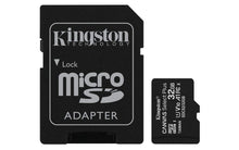 Load image into Gallery viewer, Kingston Canvas Select Plus microSD Card Class 10 UHS-I speeds up to 100MB/s with Adapter