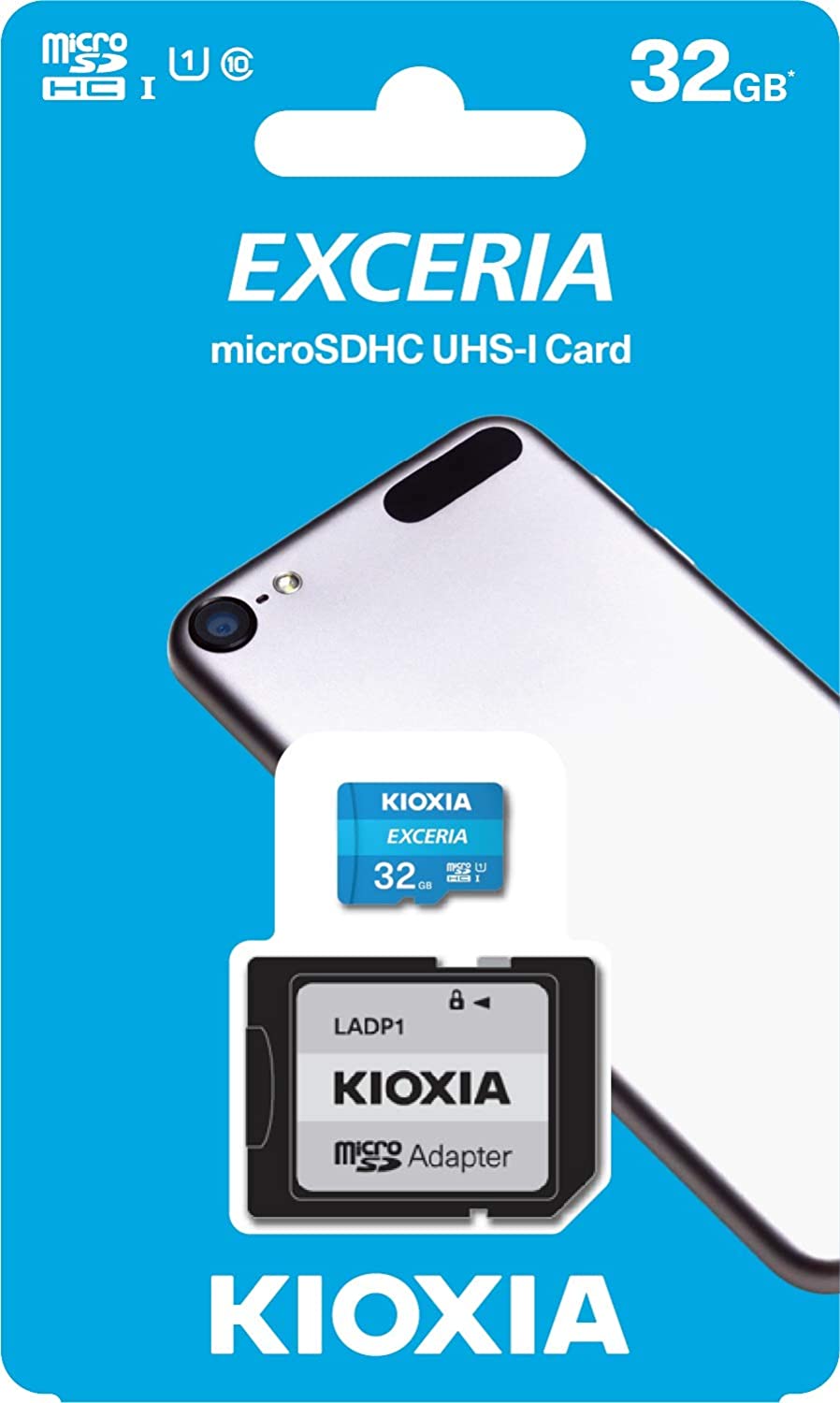 Kioxia 32GB MicroSD Exceria Memory Card with Adapter Class 10 Full HD High Read Speed 100MB/s LMEX1L032GG2