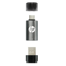 Load image into Gallery viewer, HP USB 3.2  Type C OTG Flash Drive x5600c (Grey &amp; Black)
