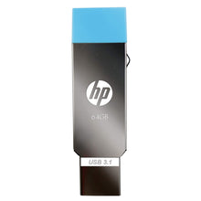 Load image into Gallery viewer, HP 3.1 Micro OTG Flash Drive -X302 (Sliver)