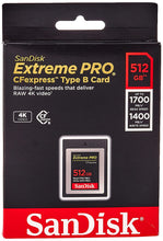 Load image into Gallery viewer, SanDisk Extreme Pro Cfexpress Type B Card,1500 MB/s R & 800 MB/s W, Black