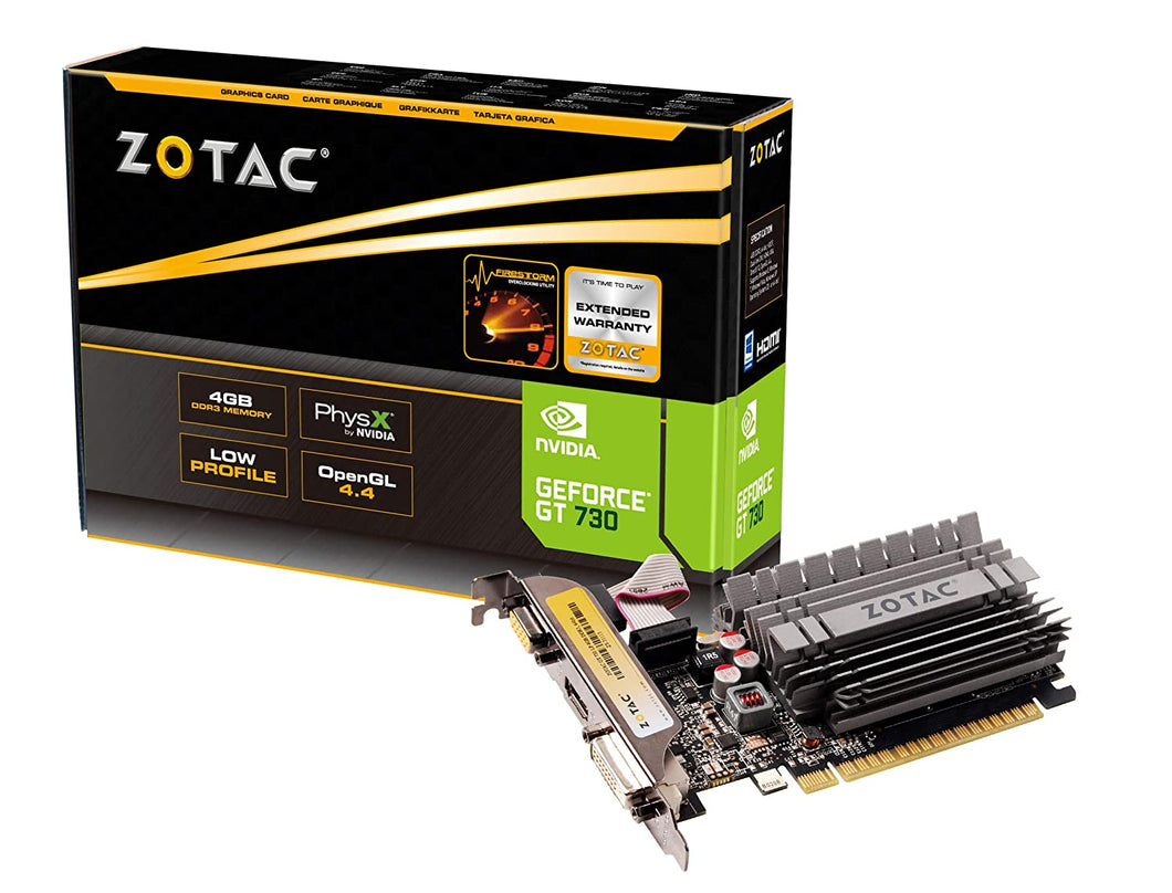 ZOTAC GeForce GT 730 4GB DDR3 ZONE Edition Graphics Card with GeForce Experience