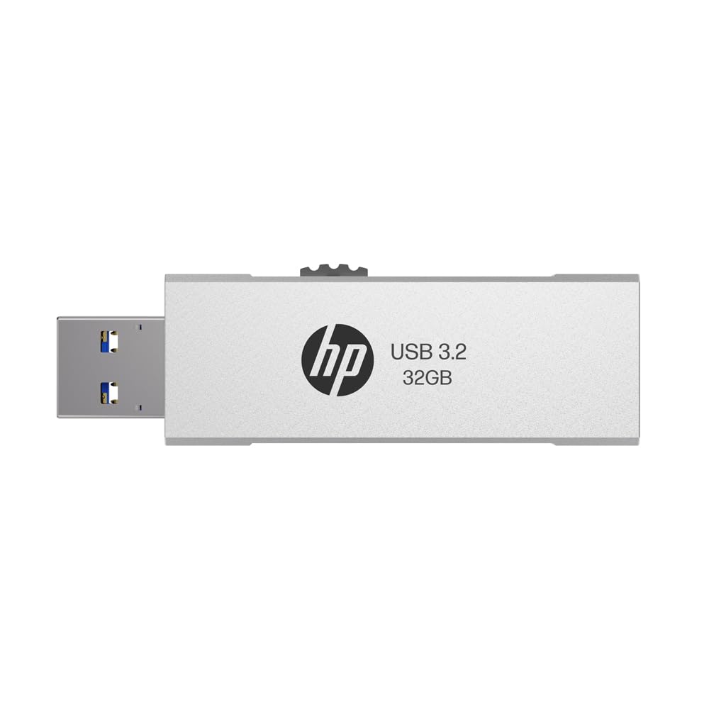 HP 818w USB 3.2 Flash Drive Silver Metal