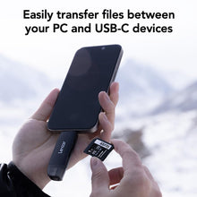 Load image into Gallery viewer, Lexar Dual-Slot USB-A/C Reader, Up to 205MB/s Transfer Speed, Supports SD and microSD Cards (LRW310X-BNBNG)
