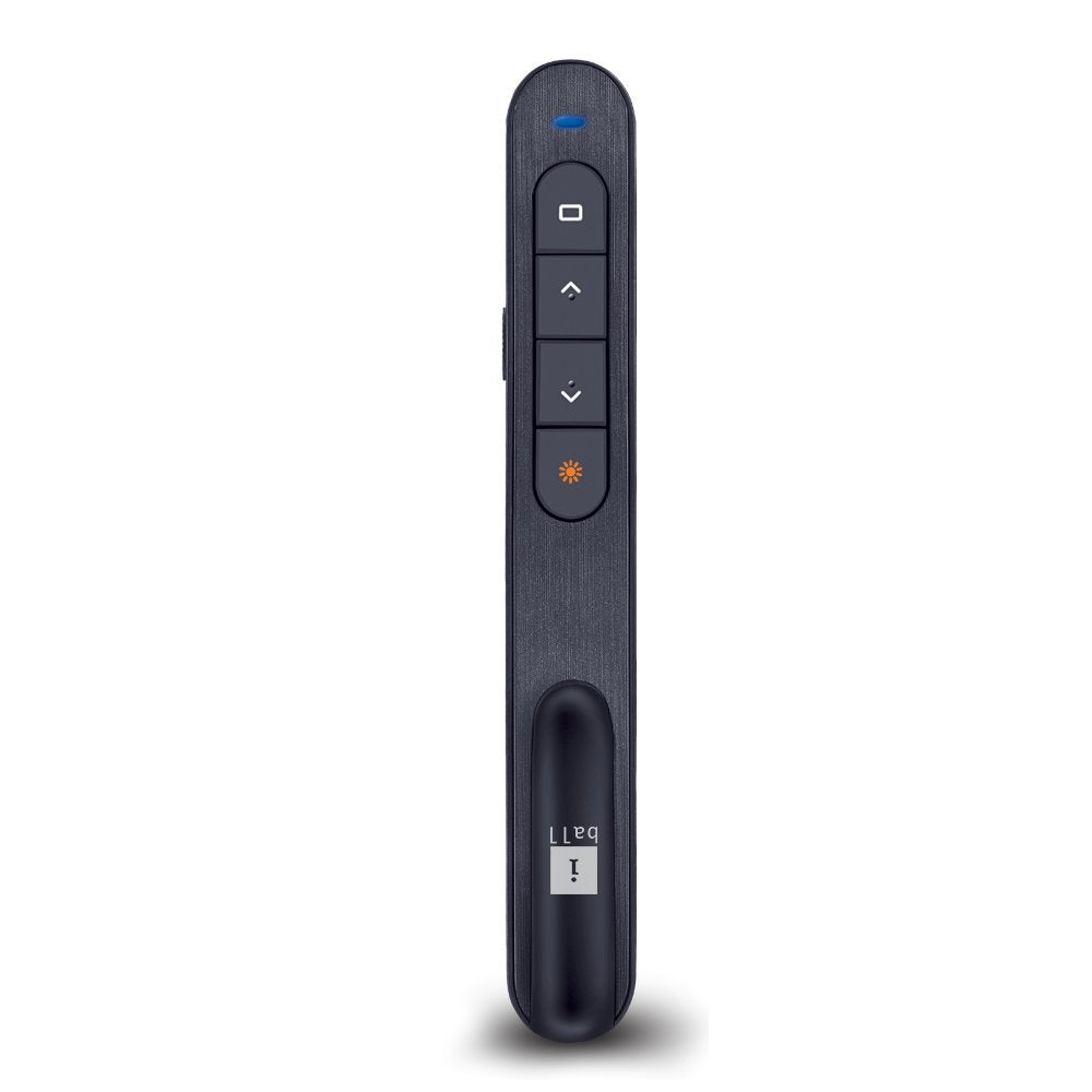 iBall PresenTourch C9 Wireless Presenter with LED Flash Light Torch I Slim and Light Weight I Multi Functional Presenter I Ergonomic and Sleek I - Black