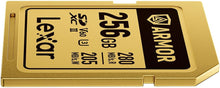 Load image into Gallery viewer, Lexar Professional Armor Gold 256GB UHS-II V60 SDXC Memory Card-LSDAMGL256G-RNNNG
