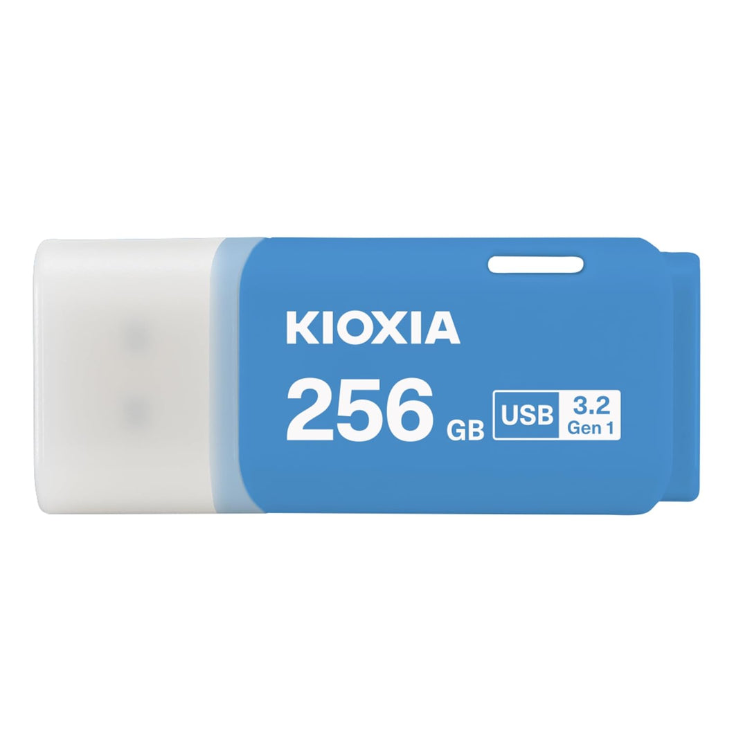 KIOXIA Former Toshiba Memory U301 256GB USB 3.2 Gen 1 Flash Drive - High-Speed, Compact, with 5 Years Warranty (Blue) Made in Japan