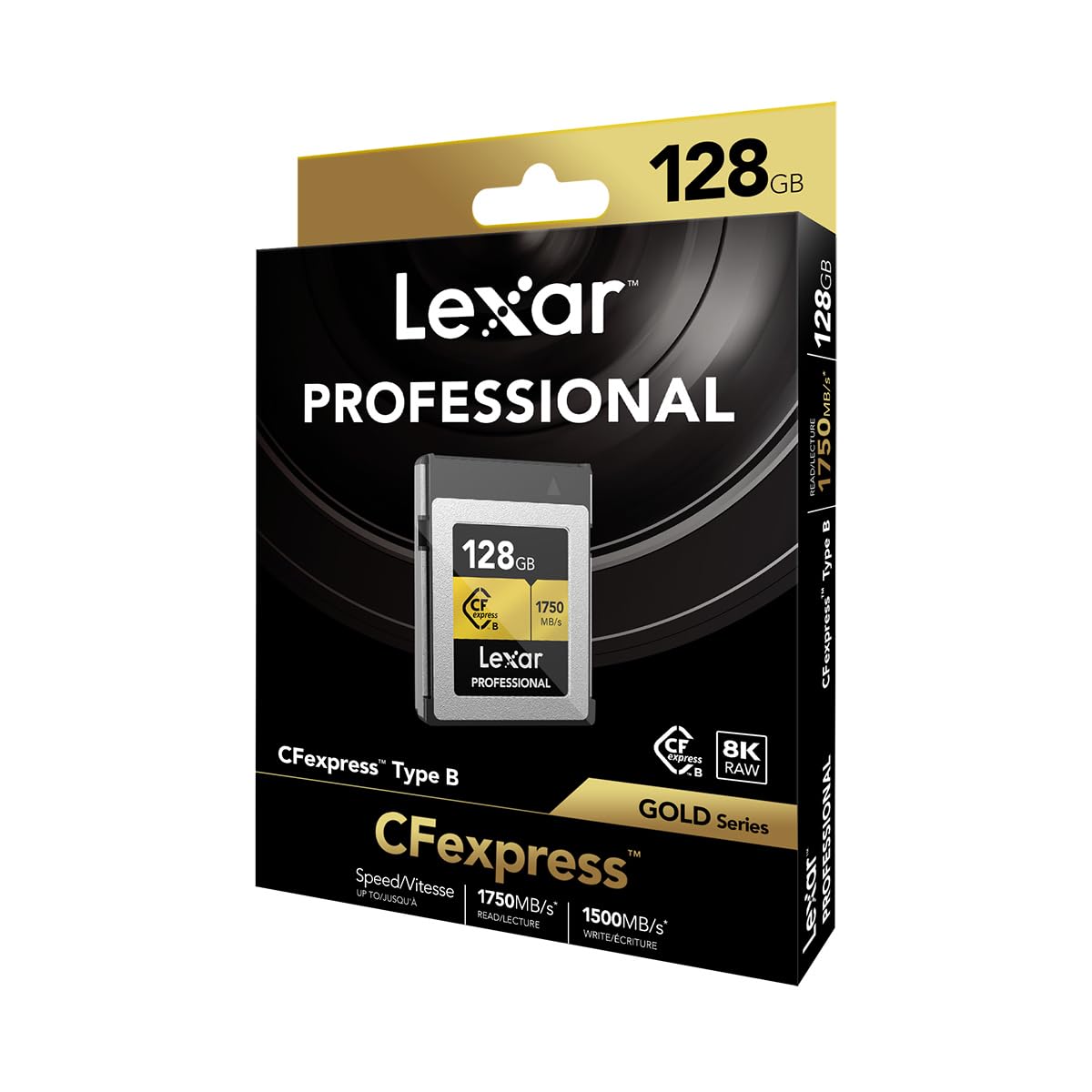 Lexar 128GB Professional CFexpress Type B Memory Card GOLD Series