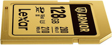 Load image into Gallery viewer, Lexar Professional Armor Gold 128GB UHS-II V60 SDXC Memory Card-LSDAMGL128G-RNNNG

