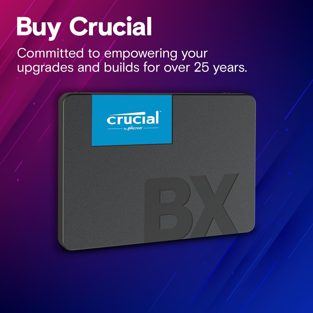 Crucial BX500 1TB 3D NAND SATA 6.35 cm (2.5-Inch) Internal SSD