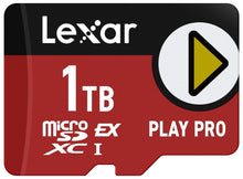Load image into Gallery viewer, Lexar 1TB Play PRO microSDXC Express Card, UHS-I, C10, U3, V30, A2, Full-HD, 4K Video, up to 900MB/s Read, for Nintendo-Switch 2, ASUS ROG Ally, Steam Deck, Gaming Devices (LMSXPS0001T-BNNNG)
