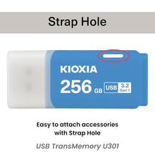 Load image into Gallery viewer, KIOXIA Former Toshiba Memory U301 256GB USB 3.2 Gen 1 Flash Drive - High-Speed, Compact, with 5 Years Warranty (Blue) Made in Japan
