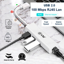 Load image into Gallery viewer, EVM USB TO USB 2.0 &amp; 100M NETWORK CARD
