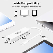 Load image into Gallery viewer, EVM TYPE-C TO USB 2.0 &amp; 100M NETWORK CARD
