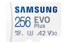 Load image into Gallery viewer, SAMSUNG EVO Plus 256GB Micro w/SD Adaptor SDXC, Up-to 160MB/s, Expanded Storage for Gaming Devices, Android Tablets and Smart Phones, Memory Card, (MB-MC256SA/IN) With GST Bill
