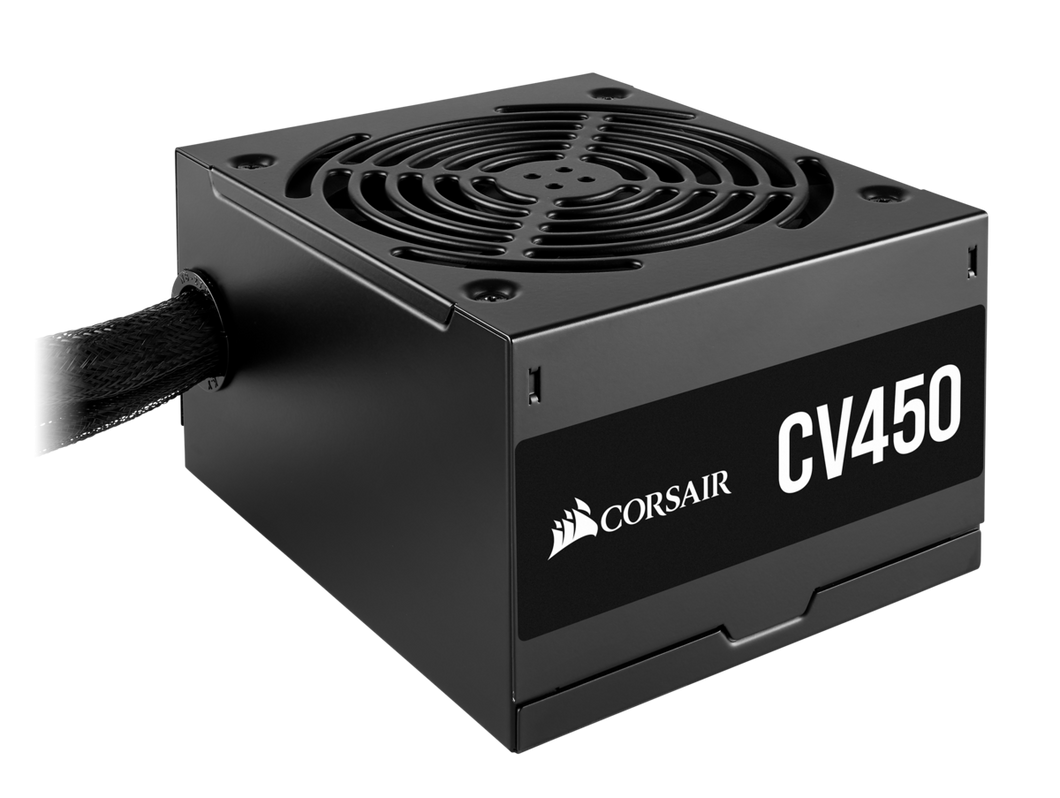 Corsair CV Series, 80 Plus Bronze Certified, Non-Modular Power Supply - Black